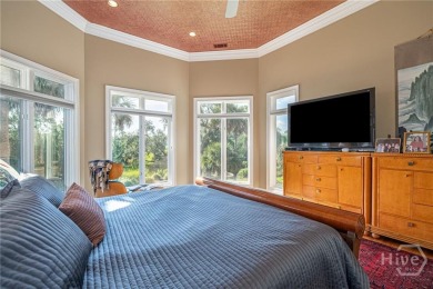 Elegant, Mediterranean style,  single-level home with soaring on The Landings Club - Marshwood in Georgia - for sale on GolfHomes.com, golf home, golf lot
