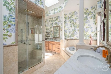 Elegant, Mediterranean style,  single-level home with soaring on The Landings Club - Marshwood in Georgia - for sale on GolfHomes.com, golf home, golf lot