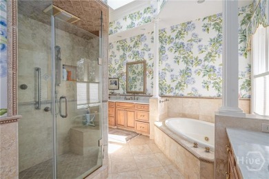 Elegant, Mediterranean style,  single-level home with soaring on The Landings Club - Marshwood in Georgia - for sale on GolfHomes.com, golf home, golf lot