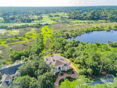 Elegant, Mediterranean style,  single-level home with soaring on The Landings Club - Marshwood in Georgia - for sale on GolfHomes.com, golf home, golf lot