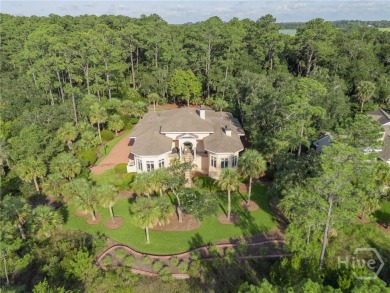 Elegant, Mediterranean style,  single-level home with soaring on The Landings Club - Marshwood in Georgia - for sale on GolfHomes.com, golf home, golf lot