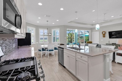Tropical-inspired Coconut model single-family pool & spa home on LPGA International Golf Course in Florida - for sale on GolfHomes.com, golf home, golf lot