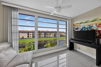 Welcome to this spacious and fully furnished 2-bedroom, 2-bath on Sunrise Lakes Phase III in Florida - for sale on GolfHomes.com, golf home, golf lot