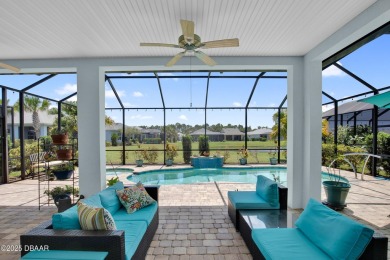 Tropical-inspired Coconut model single-family pool & spa home on LPGA International Golf Course in Florida - for sale on GolfHomes.com, golf home, golf lot