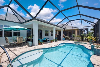 Tropical-inspired Coconut model single-family pool & spa home on LPGA International Golf Course in Florida - for sale on GolfHomes.com, golf home, golf lot