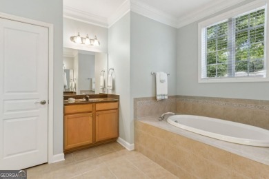 Nestled in a private cul-de-sac on one of the largest lots in on The Fairways at Laurel Canyon in Georgia - for sale on GolfHomes.com, golf home, golf lot