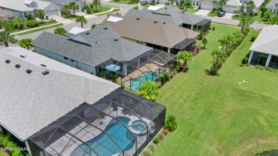 Tropical-inspired Coconut model single-family pool & spa home on LPGA International Golf Course in Florida - for sale on GolfHomes.com, golf home, golf lot