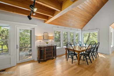 This 4BR, 3.5BA reverse floorplan tucked among mature oaks has on Bald Head Island Golf Club in North Carolina - for sale on GolfHomes.com, golf home, golf lot