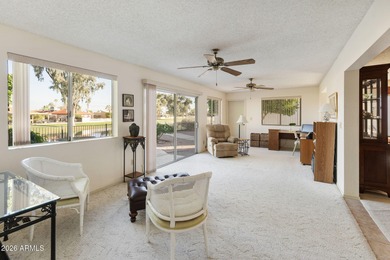 Expanded, immaculately maintained 2BR, 2BA Shawnee model on a on Cottonwood Country Club in Arizona - for sale on GolfHomes.com, golf home, golf lot