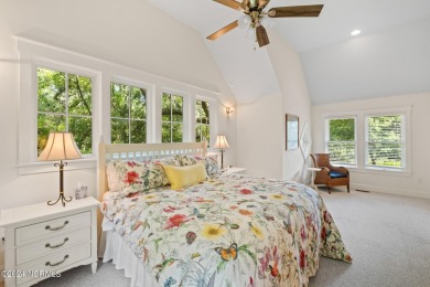 This 4BR, 3.5BA reverse floorplan tucked among mature oaks has on Bald Head Island Golf Club in North Carolina - for sale on GolfHomes.com, golf home, golf lot