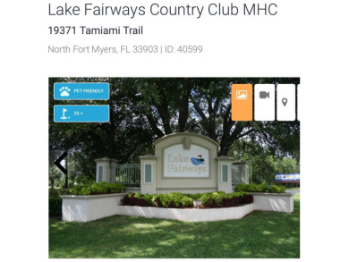 This large 2-bedroom manufactured home is located in Lake on Lake Fairways Country Club in Florida - for sale on GolfHomes.com, golf home, golf lot
