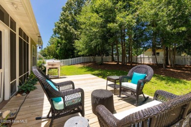This classic one story, remodeled in 2022, is where modern and on Morehead City Country Club in North Carolina - for sale on GolfHomes.com, golf home, golf lot