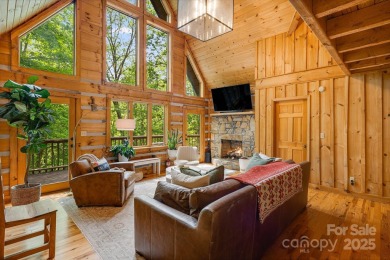 Prepare to fall in love with this beautifully updated mountain on Wolf Laurel Country Club in North Carolina - for sale on GolfHomes.com, golf home, golf lot