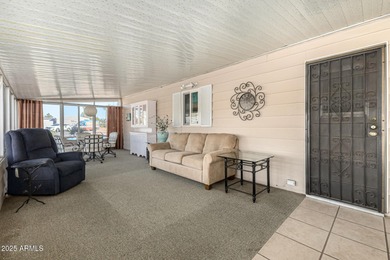 Great curb appeal to this corner lot 2 bed 2 bath furnished home on Fountain of the Sun Country Club in Arizona - for sale on GolfHomes.com, golf home, golf lot