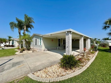 This spacious FULLY furnished mobile home, located in the on Sun n Lake Golf and Country Club in Florida - for sale on GolfHomes.com, golf home, golf lot