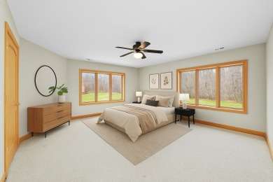 Escape to your private retreat! This stunning custom ranch on Big Run Golf Club in Illinois - for sale on GolfHomes.com, golf home, golf lot