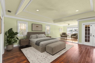 Enjoy lakefront sunsets from this elegant home in the gated on Greenview Cove Golf Club in Florida - for sale on GolfHomes.com, golf home, golf lot