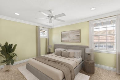 Enjoy lakefront sunsets from this elegant home in the gated on Greenview Cove Golf Club in Florida - for sale on GolfHomes.com, golf home, golf lot