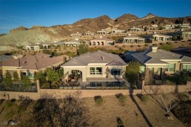 Modern Mediterranean home with iconic Strip views in the on South Shore At Lake Las Vegas in Nevada - for sale on GolfHomes.com, golf home, golf lot