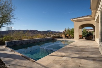 Modern Mediterranean home with iconic Strip views in the on South Shore At Lake Las Vegas in Nevada - for sale on GolfHomes.com, golf home, golf lot