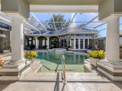 Timeless and traditional custom built Arthur Rutenberg courtyard on Plantation Golf and Country Club in Florida - for sale on GolfHomes.com, golf home, golf lot