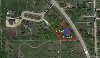Two premium parcels totaling 1 acre located at Grandview on the on Davison Country Club in Michigan - for sale on GolfHomes.com, golf home, golf lot