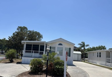 Furnished Park Model on large corner lot with shed and spacious on Deer Creek RV Golf Resort in Florida - for sale on GolfHomes.com, golf home, golf lot