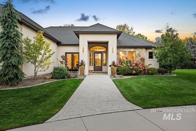 Welcome to this timeless estate perched above SpurWing's iconic on SpurWing Country Club in Idaho - for sale on GolfHomes.com, golf home, golf lot