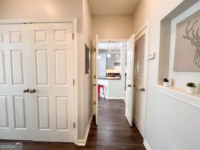 Ground floor with private patio and open view, Welcome to your on Art Foundry in Atlantic Station Golf Course in Georgia - for sale on GolfHomes.com, golf home, golf lot