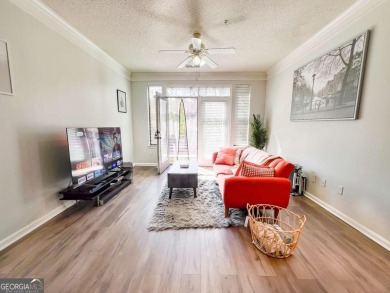 Ground floor with private patio and open view, Welcome to your on Art Foundry in Atlantic Station Golf Course in Georgia - for sale on GolfHomes.com, golf home, golf lot