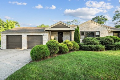 Stunning Stone and Cedar Ranch on a huge corner lot in desirable on White Pines Golf Course in Illinois - for sale on GolfHomes.com, golf home, golf lot