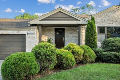 Stunning Stone and Cedar Ranch on a huge corner lot in desirable on White Pines Golf Course in Illinois - for sale on GolfHomes.com, golf home, golf lot