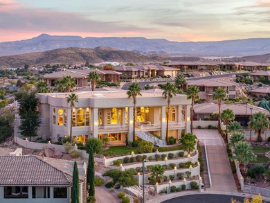 Custom 7,760 SF Home with Panoramic Mountain, Temple & City on St. George Golf Course in Utah - for sale on GolfHomes.com, golf home, golf lot
