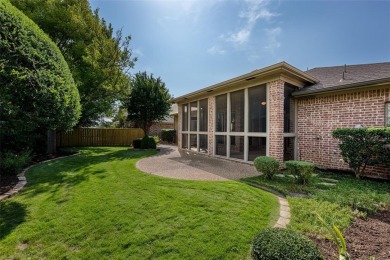 Let the golf cart paths welcome you to this refined single-story on Stonebridge Ranch Country Club in Texas - for sale on GolfHomes.com, golf home, golf lot