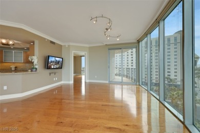 A stunning corner residence with floor-to-ceiling windows on Las Vegas Country Club in Nevada - for sale on GolfHomes.com, golf home, golf lot