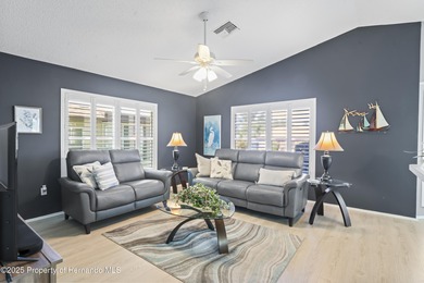 Step into this bright and inviting home featuring a formal on Timber Pines Golf Course in Florida - for sale on GolfHomes.com, golf home, golf lot