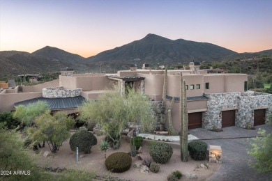 European masterpiece with stunning mountain, Valley and sunset on Desert Mountain Golf Club - Renegade Course in Arizona - for sale on GolfHomes.com, golf home, golf lot