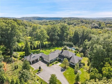 Western Sunset Views. From fabulous stone terraces! Stunning and on Bedford Golf and Tennis Club in New York - for sale on GolfHomes.com, golf home, golf lot