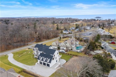 Extraordinary new construction home has views of Long Island on Madison Country Club, Inc. in Connecticut - for sale on GolfHomes.com, golf home, golf lot