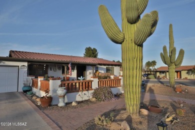 Desert oasis with Spanish Revival charm in Green Valley's on Haven Golf Club in Arizona - for sale on GolfHomes.com, golf home, golf lot