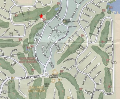 Applehead West golf course lot on #4 Apple Rock. Brandywine is on Apple Rock Golf Course - Horseshoe Bay in Texas - for sale on GolfHomes.com, golf home, golf lot