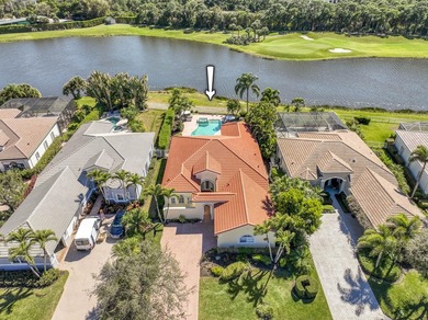 Expansive southern lake and golf views highlight this on Ironhorse Country Club in Florida - for sale on GolfHomes.com, golf home, golf lot