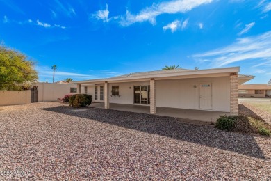 Three bedrooms, 2 bathrooms await you in this home nestled on a on Sun City Lakes West and East in Arizona - for sale on GolfHomes.com, golf home, golf lot