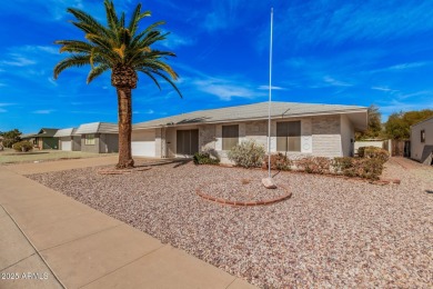 Three bedrooms, 2 bathrooms await you in this home nestled on a on Sun City Lakes West and East in Arizona - for sale on GolfHomes.com, golf home, golf lot