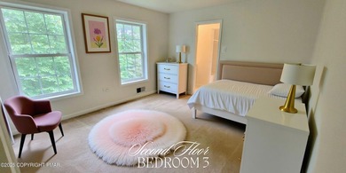 Tucked away on over an acre of wooded privacy, this 5-bedroom on Great Bear Golf and Country Club in Pennsylvania - for sale on GolfHomes.com, golf home, golf lot