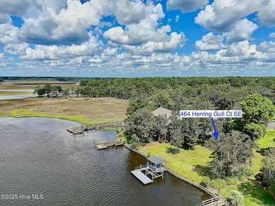 Uncommon riverfront home site in the popular and amenity-rich on Carolina National Golf Club in North Carolina - for sale on GolfHomes.com, golf home, golf lot