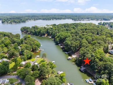 Waterfront on Lake Wylie in Tega Cay, SC. Great Dock Design! on Tega Cay Golf Club in South Carolina - for sale on GolfHomes.com, golf home, golf lot