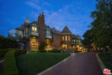 English Tudor Tennis Estate in Tarzana Hills! This stunning on Braemar Country Club in California - for sale on GolfHomes.com, golf home, golf lot