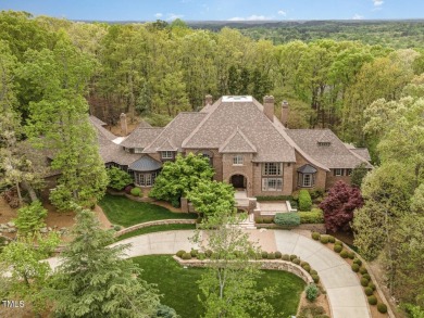 This Governors Club estate is replete with lavish amenities on Governors Club in North Carolina - for sale on GolfHomes.com, golf home, golf lot