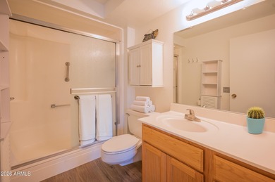 Enjoy easy, lock and leave 55+ living in the heart of Sun City on Sun City Lakes West and East in Arizona - for sale on GolfHomes.com, golf home, golf lot